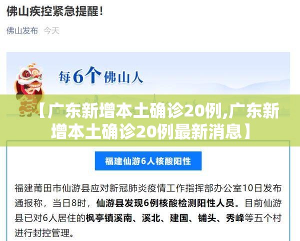 【广东新增本土确诊20例,广东新增本土确诊20例最新消息】 【广东新增本土确诊20例,广东新增本土确诊20例最新消息】