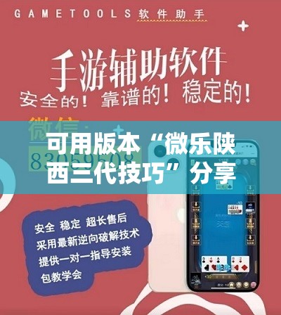 可用版本“微乐陕西三代技巧”分享装挂详细步骤