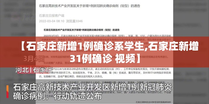 【石家庄新增1例确诊系学生,石家庄新增31例确诊 视频】 【石家庄新增1例确诊系学生,石家庄新增31例确诊 视频】
