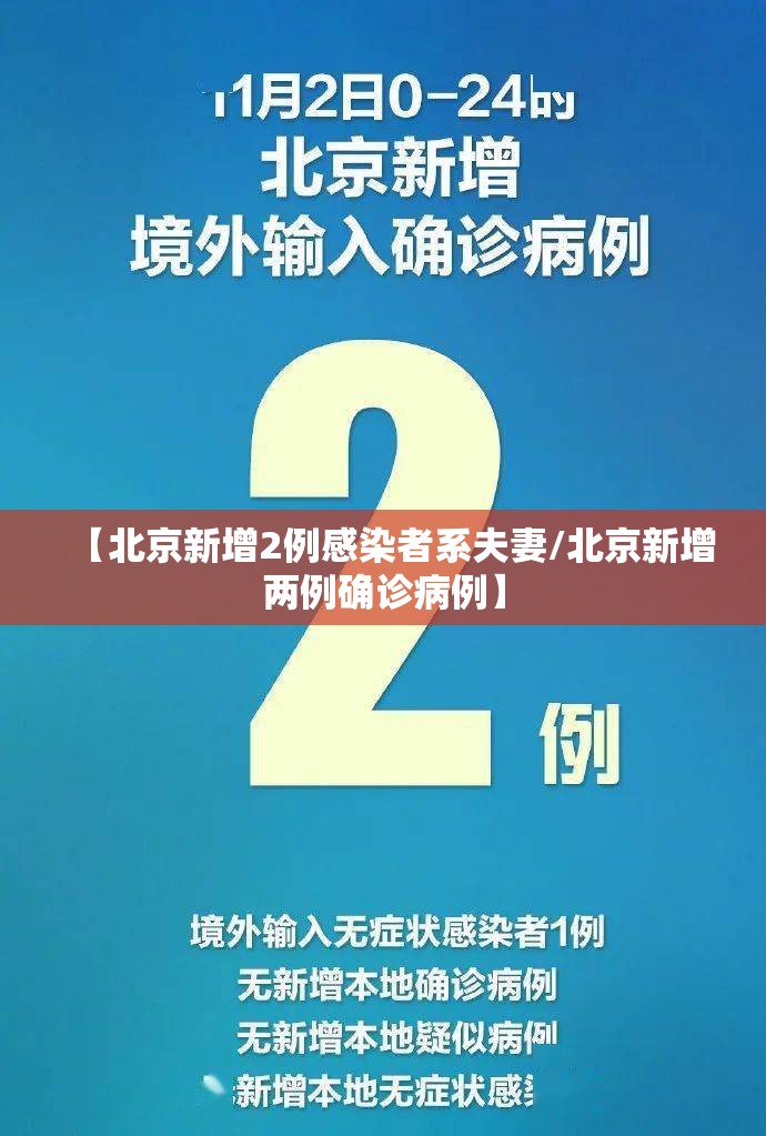 【北京新增2例感染者系夫妻/北京新增两例确诊病例】 【北京新增2例感染者系夫妻/北京新增两例确诊病例】
