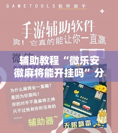辅助教程“微乐安徽麻将能开挂吗	”分享装挂详细步骤