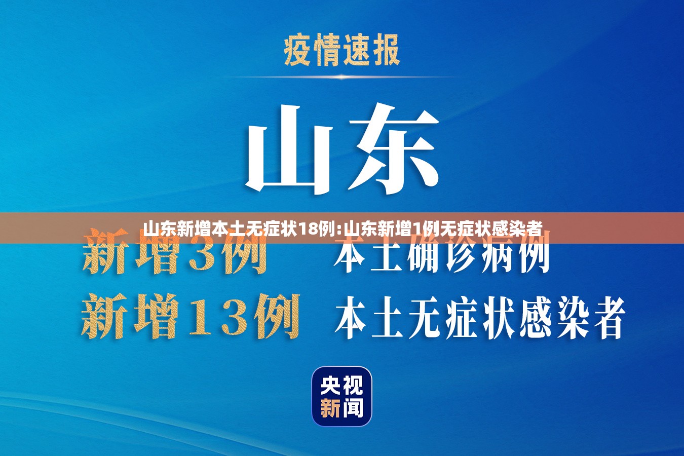 山东新增本土无症状18例:山东新增1例无症状感染者 山东新增本土无症状18例:山东新增1例无症状感染者
