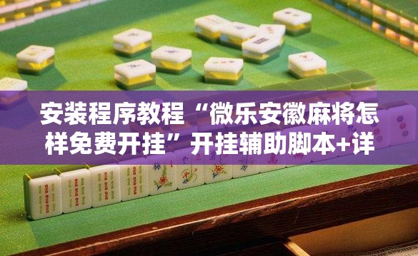 安装程序教程“微乐安徽麻将怎样免费开挂”开挂辅助脚本+详细开挂安装教程