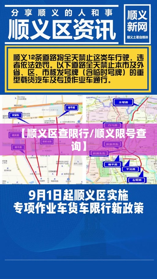【顺义区查限行/顺义限号查询】