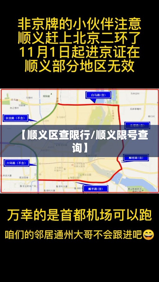 【顺义区查限行/顺义限号查询】
