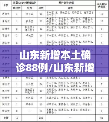 山东新增本土确诊88例/山东新增本土确诊108例