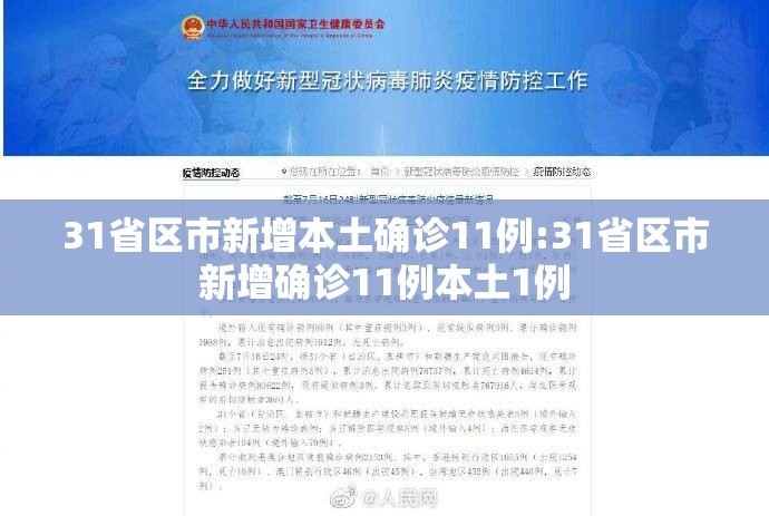 31省区市新增本土确诊11例:31省区市新增确诊11例本土1例