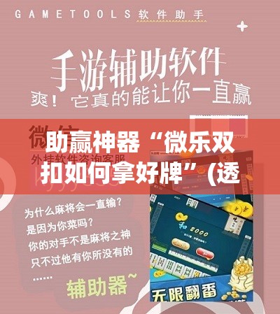 助赢神器“微乐双扣如何拿好牌”(透视挂)辅助透视教程