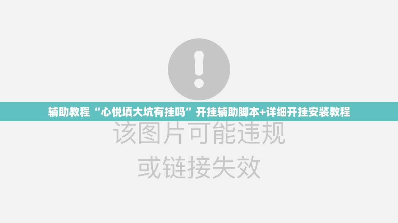 辅助教程“心悦填大坑有挂吗”开挂辅助脚本+详细开挂安装教程