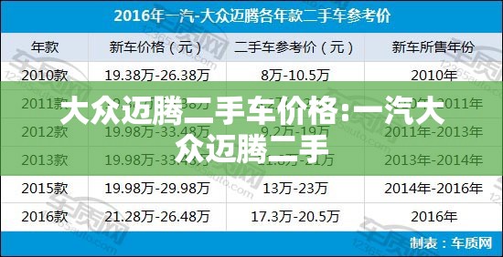 大众迈腾二手车价格:一汽大众迈腾二手 大众迈腾二手车价格:一汽大众迈腾二手