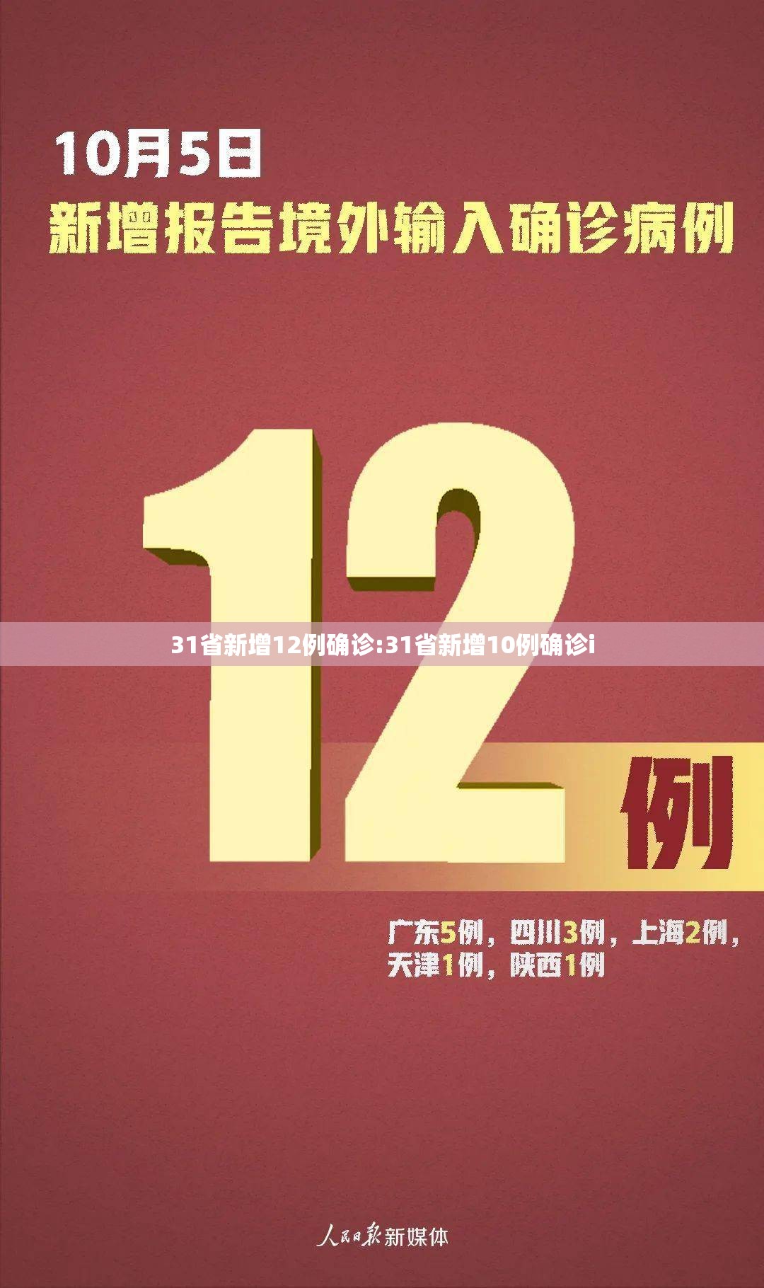 31省新增12例确诊:31省新增10例确诊i