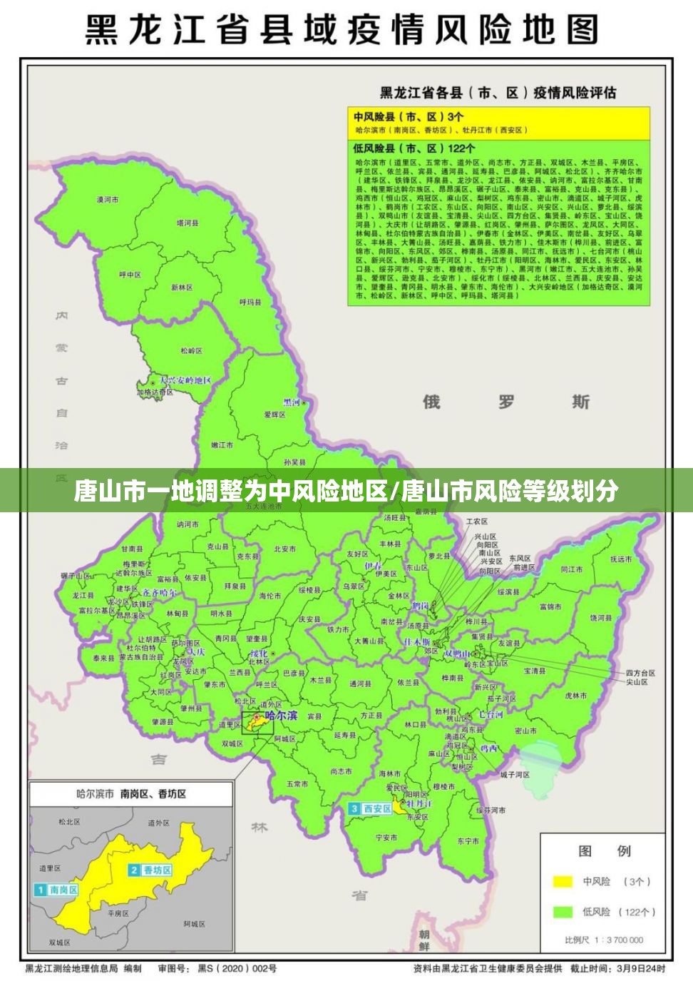 唐山市一地调整为中风险地区/唐山市风险等级划分