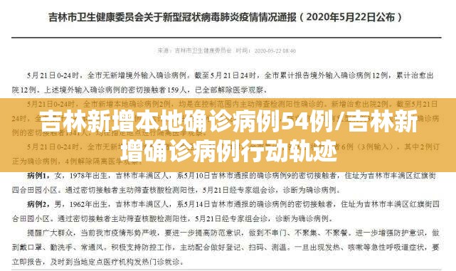吉林新增本地确诊病例54例/吉林新增确诊病例行动轨迹 吉林新增本地确诊病例54例/吉林新增确诊病例行动轨迹