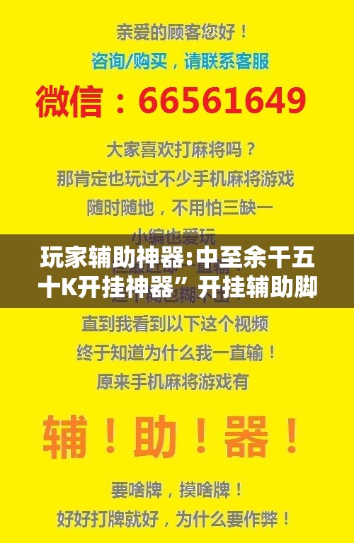 玩家辅助神器:中至余干五十K开挂神器	”开挂辅助脚本+详细开挂安装教程
