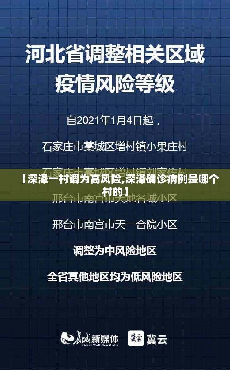 【深泽一村调为高风险,深泽确诊病例是哪个村的】 【深泽一村调为高风险,深泽确诊病例是哪个村的】