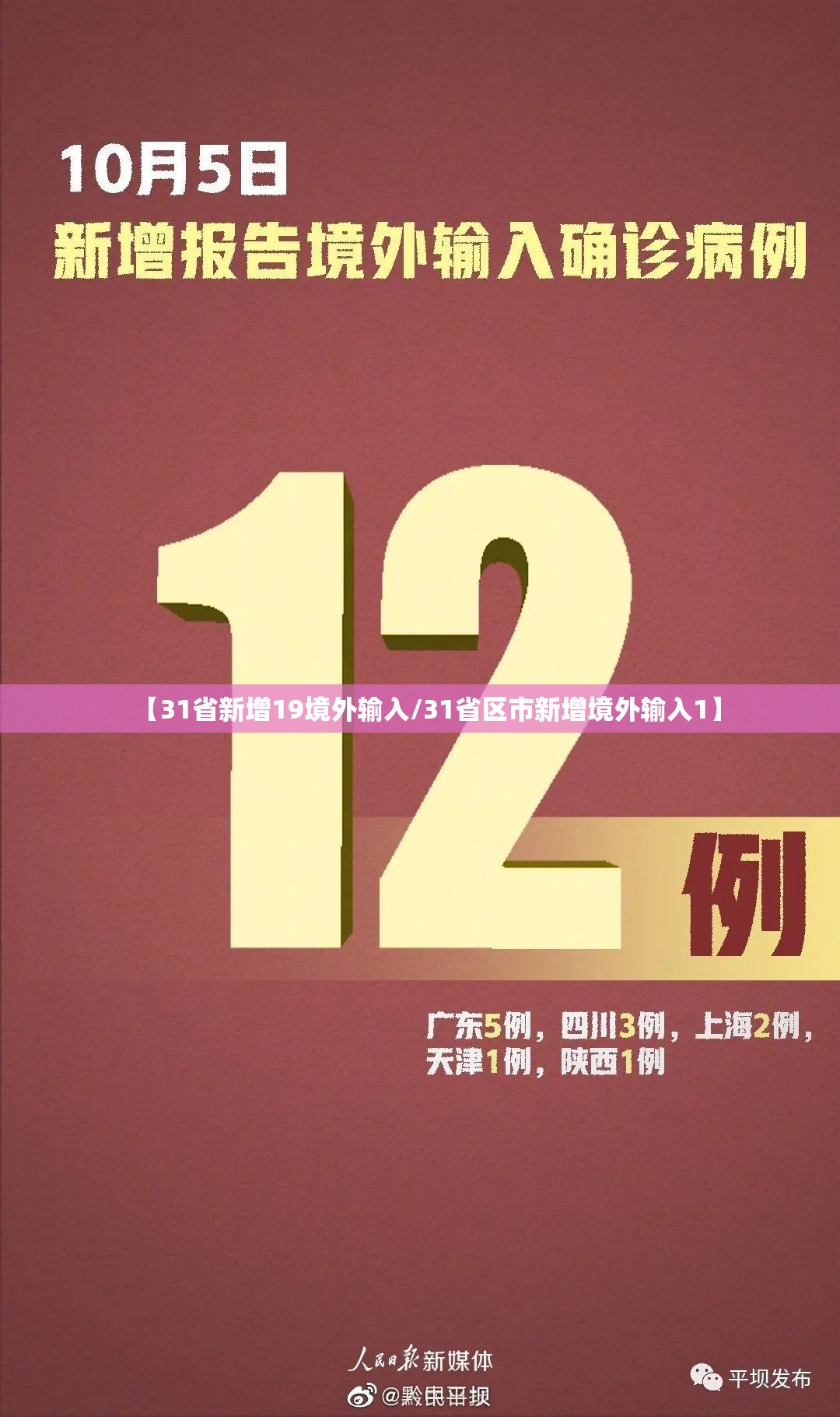 【31省新增19境外输入/31省区市新增境外输入1】 【31省新增19境外输入/31省区市新增境外输入1】