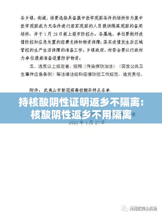 持核酸阴性证明返乡不隔离:核酸阴性返乡不用隔离