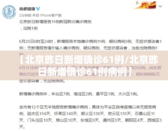 【北京昨日新增确诊61例/北京昨日新增确诊61例病例】