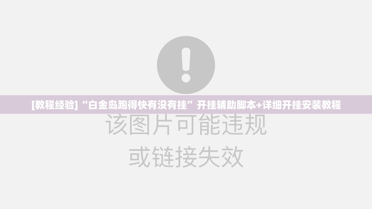 [教程经验]“白金岛跑得快有没有挂”开挂辅助脚本+详细开挂安装教程