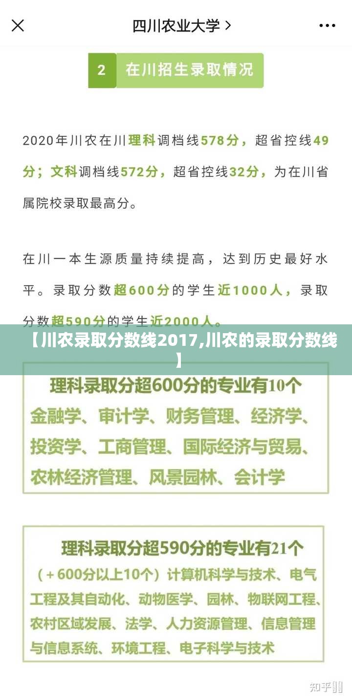 【川农录取分数线2017,川农的录取分数线】