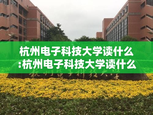 杭州电子科技大学读什么:杭州电子科技大学读什么博士