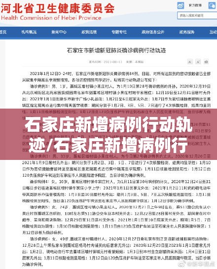 石家庄新增病例行动轨迹/石家庄新增病例行动轨迹图 石家庄新增病例行动轨迹/石家庄新增病例行动轨迹图