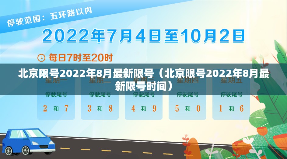 北京限号2022年8月最新限号（北京限号2022年8月最新限号时间）