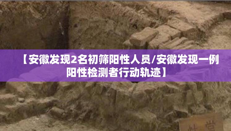【安徽发现2名初筛阳性人员/安徽发现一例阳性检测者行动轨迹】