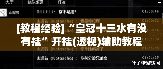 [教程经验]“皇冠十三水有没有挂”开挂(透视)辅助教程