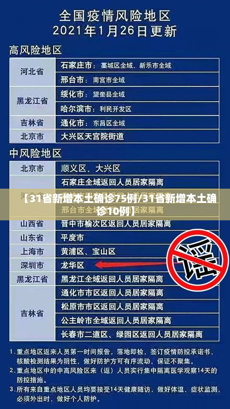 【31省新增本土确诊75例/31省新增本土确诊10例】