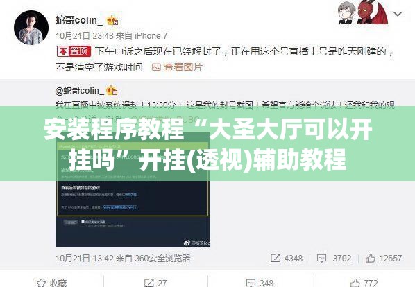 安装程序教程“大圣大厅可以开挂吗”开挂(透视)辅助教程