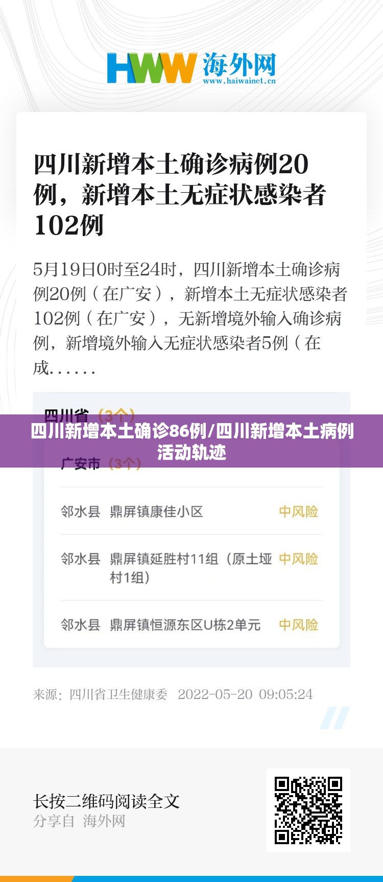四川新增本土确诊86例/四川新增本土病例活动轨迹 四川新增本土确诊86例/四川新增本土病例活动轨迹