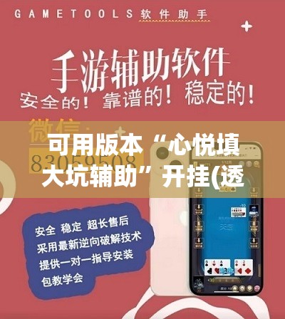 可用版本“心悦填大坑辅助”开挂(透视)辅助教程