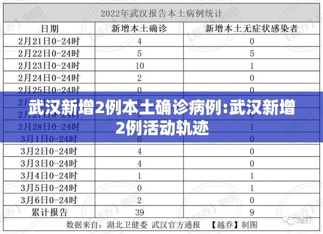 武汉新增2例本土确诊病例:武汉新增2例活动轨迹