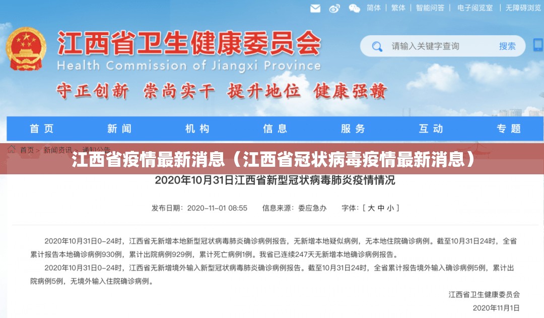 江西省疫情最新消息(江西省冠状病毒疫情最新消息) 江西省疫情最新消息(江西省冠状病毒疫情最新消息)