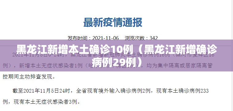 黑龙江新增本土确诊10例(黑龙江新增确诊病例29例) 黑龙江新增本土确诊10例(黑龙江新增确诊病例29例)