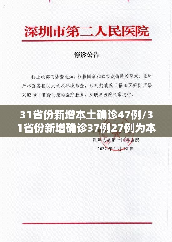 31省份新增本土确诊47例/31省份新增确诊37例27例为本土病例 31省份新增本土确诊47例/31省份新增确诊37例27例为本土病例