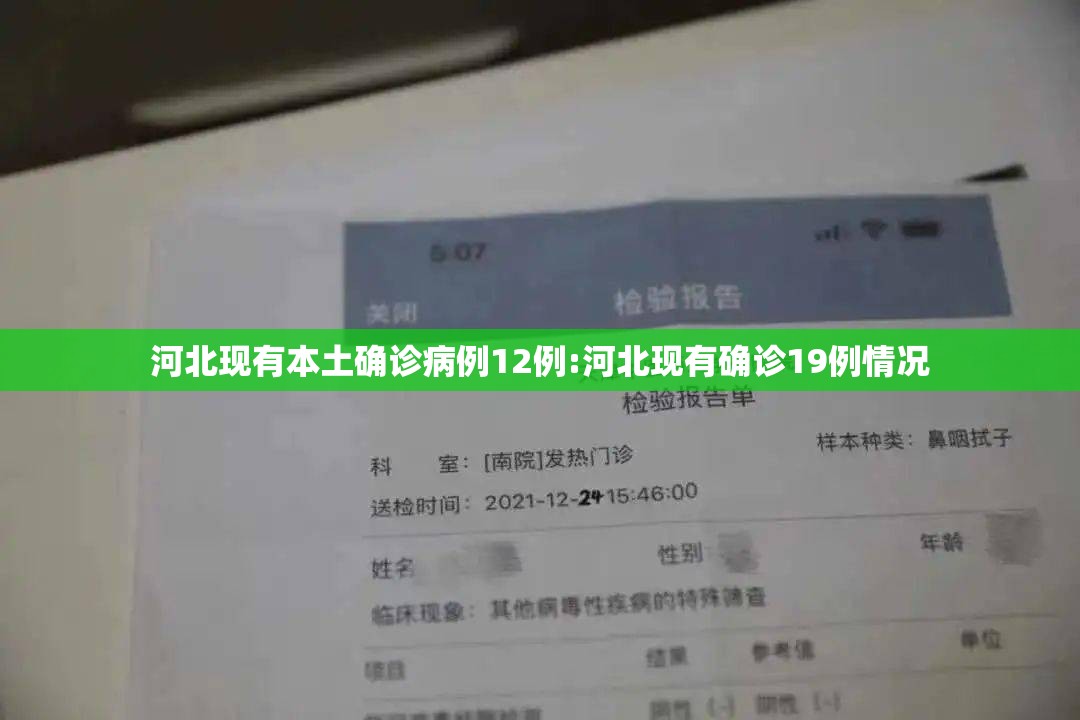 河北现有本土确诊病例12例:河北现有确诊19例情况