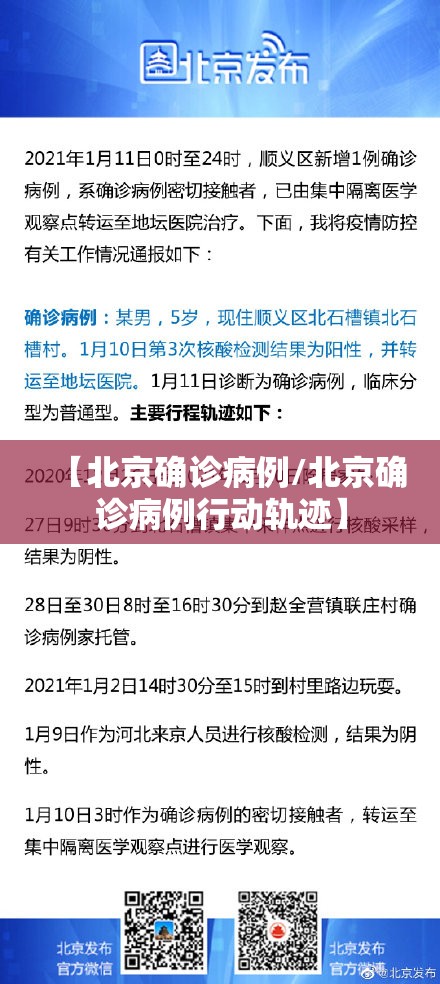 【北京确诊病例/北京确诊病例行动轨迹】 【北京确诊病例/北京确诊病例行动轨迹】