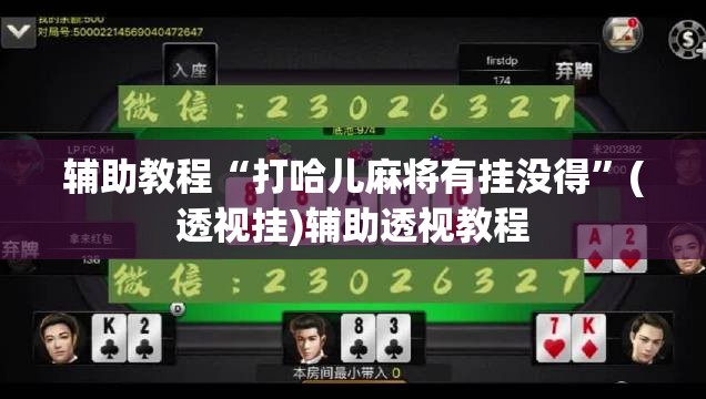辅助教程“打哈儿麻将有挂没得	”(透视挂)辅助透视教程