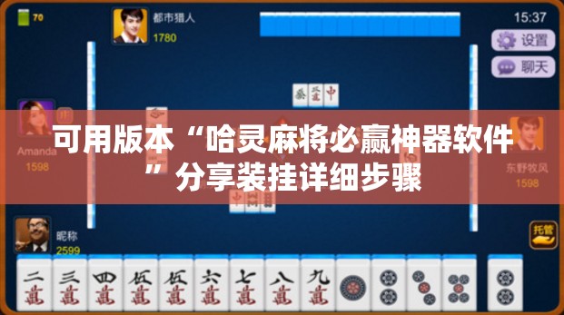 可用版本“哈灵麻将必赢神器软件”分享装挂详细步骤