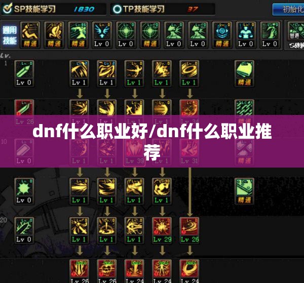 dnf什么职业好/dnf什么职业推荐