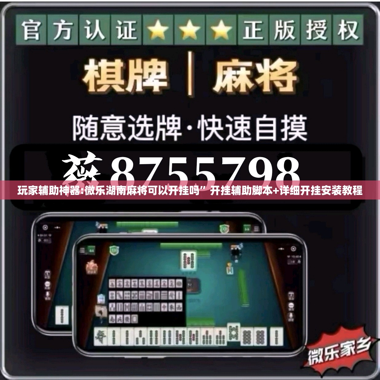 玩家辅助神器:微乐湖南麻将可以开挂吗	”开挂辅助脚本+详细开挂安装教程