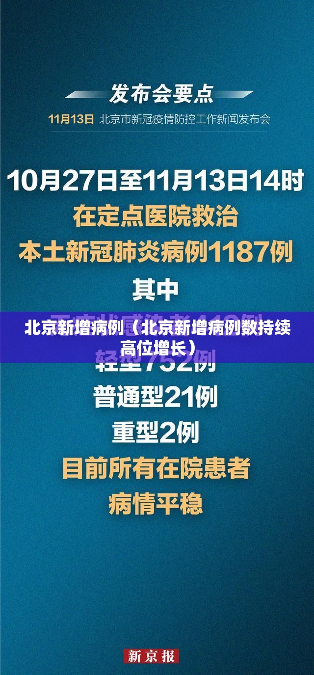 北京新增病例(北京新增病例数持续高位增长) 北京新增病例(北京新增病例数持续高位增长)