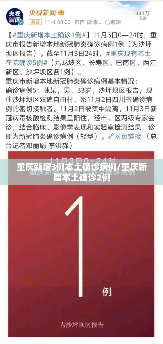 重庆新增3例本土确诊病例/重庆新增本土确诊2例 重庆新增3例本土确诊病例/重庆新增本土确诊2例