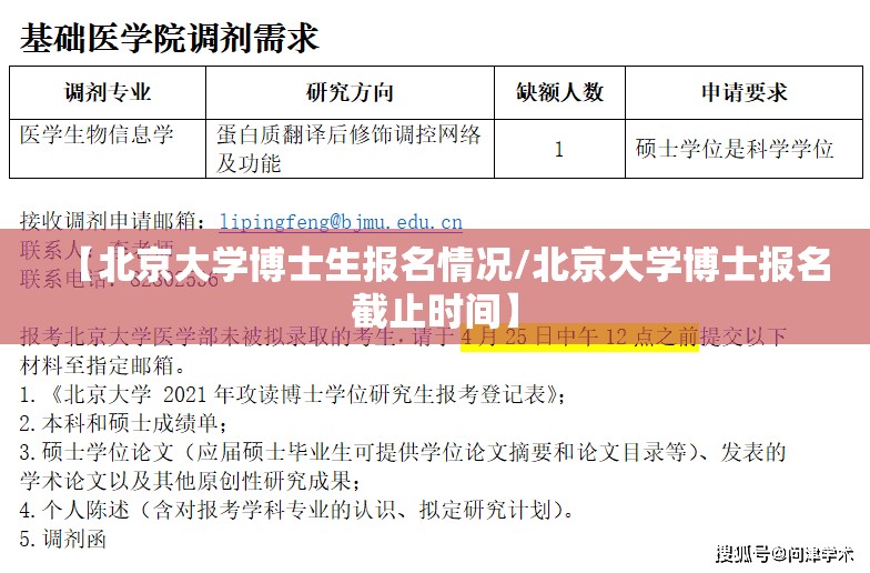 【北京大学博士生报名情况/北京大学博士报名截止时间】 【北京大学博士生报名情况/北京大学博士报名截止时间】