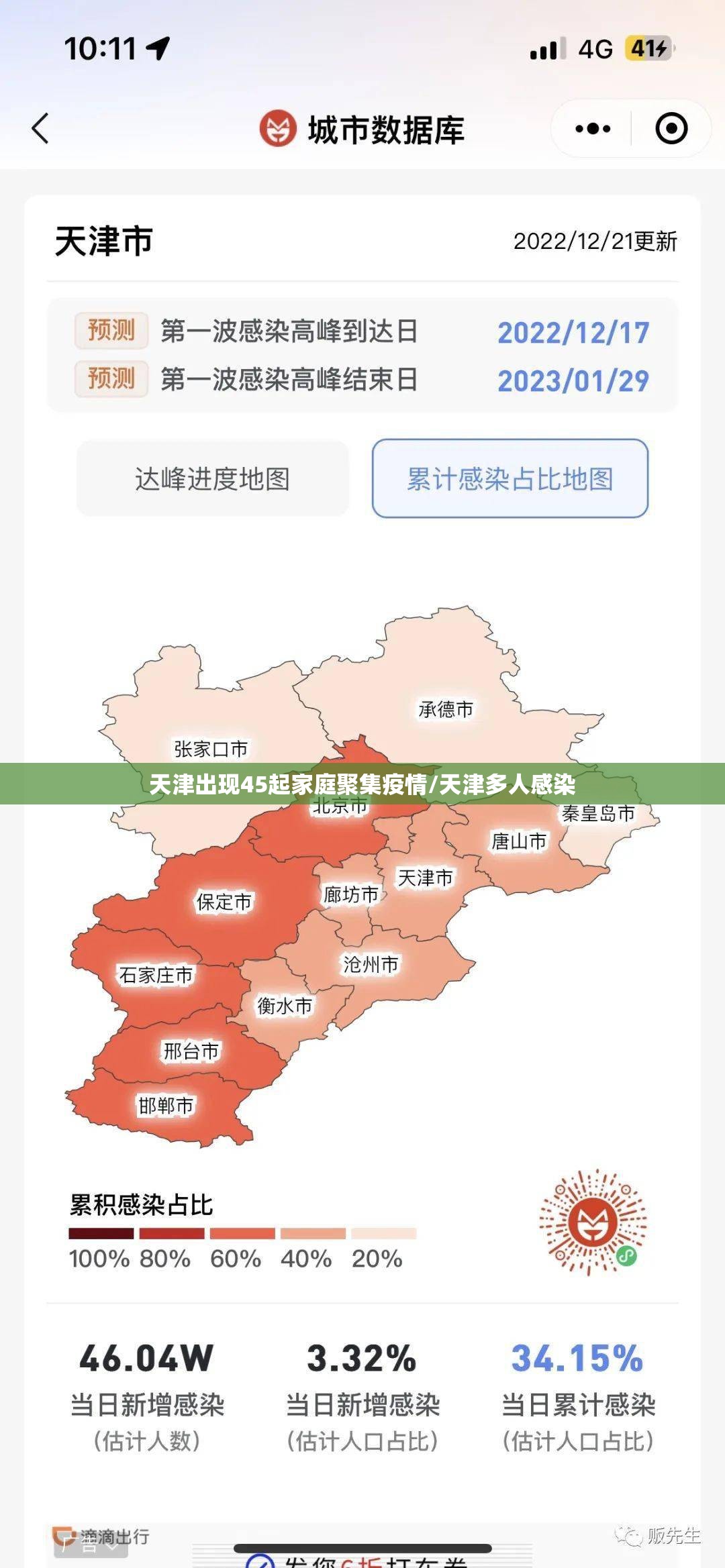 天津出现45起家庭聚集疫情/天津多人感染