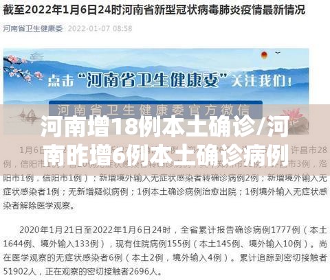 河南增18例本土确诊/河南昨增6例本土确诊病例