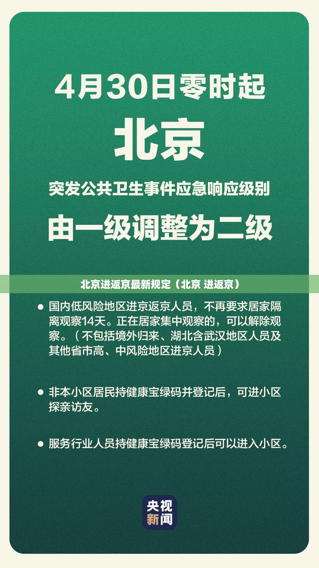 北京进返京最新规定（北京 进返京）