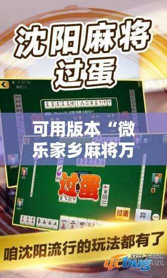 可用版本“微乐家乡麻将万能开挂器通用版”分享装挂详细步骤